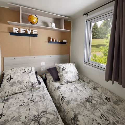 MOBILHOME 6 personnes - Mobil-home Premium 35m² - 3 chambres - Vue château - terrasse couverte - Climatiseur