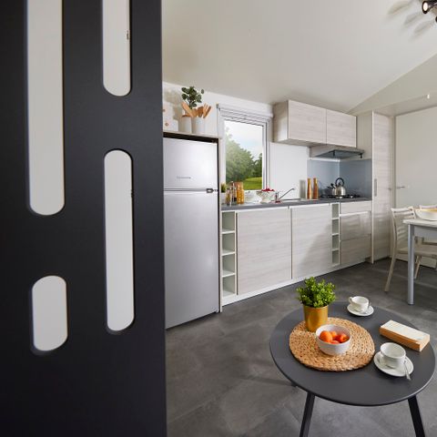 MOBILHOME 6 personnes - Mobil-home Premium 35m² - 3 chambres - Vue lac - terrasse couverte - TV - climatiseur