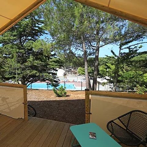 Tente en toile et en bois 4 personnes - Lodge Maasai (MA4)