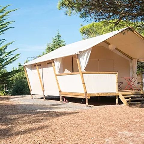 TENTE TOILE ET BOIS 4 personnes - Lodge Maasai (MA4)