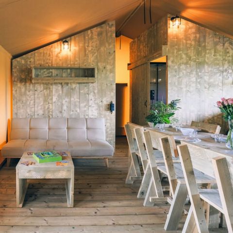 TENTE TOILE ET BOIS 8 personnes - SAFARI LODGE 7/8 personnes