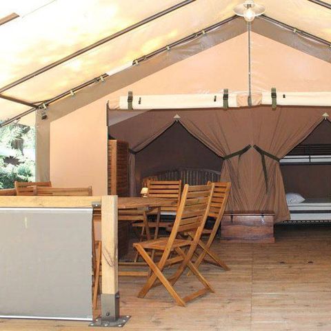 HÉBERGEMENT INSOLITE 5 personnes - Lodge Kenya - 2 chambres - Sans sanitaires