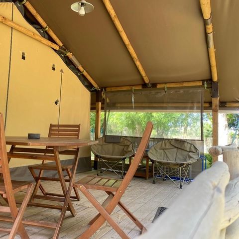 HÉBERGEMENT INSOLITE 5 personnes - Lodge Kenya - 2 chambres - Sans sanitaires