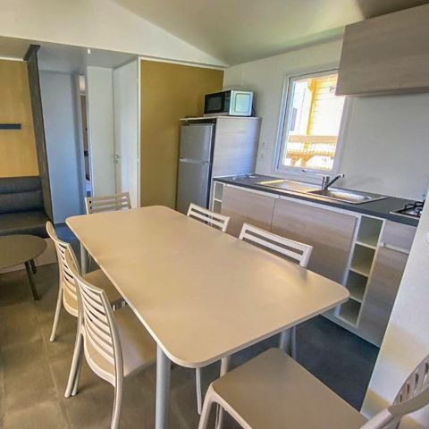 MOBILHOME 6 personnes - Mobil Home 3 chambres 6 pers Terrasse semi-couverte TV