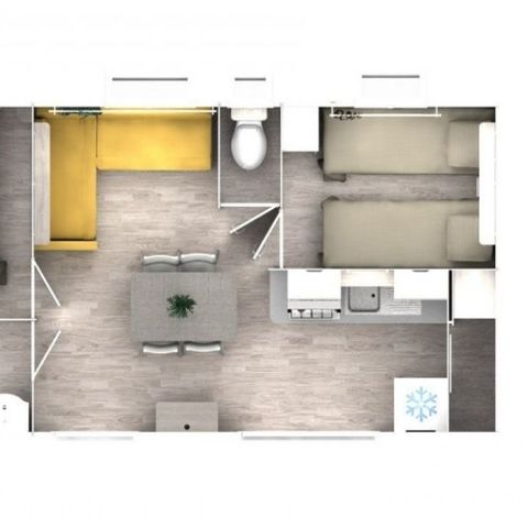 MOBILHOME 4 personnes - Mobil home Evasion (2 chambres)