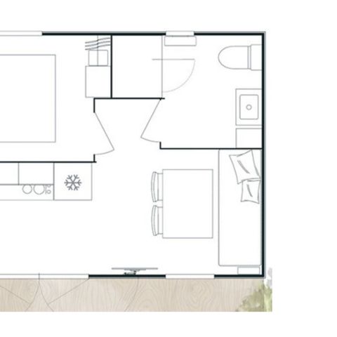 MOBILHOME 4 personnes - Mobil-home Cocoon 4 personnes 1 chambre 20m²