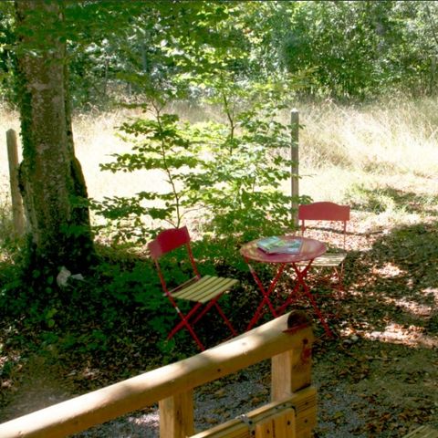 TENTE TOILE ET BOIS 5 personnes - SAFARI WOODY (sans sanitaires)