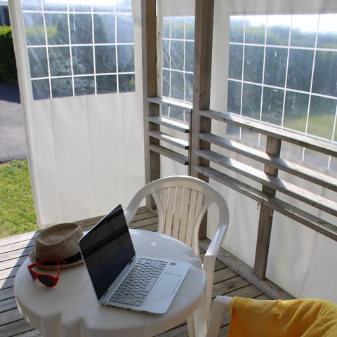 MOBILHOME 2 personnes - Mobil-home NEPTUNE Standard 25m² - 1 chambre + terrasse couverte 9m²