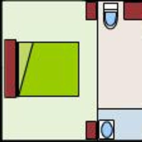 MOBILHOME 2 personnes - Mobil-home NEPTUNE Standard 25m² - 1 chambre + terrasse couverte 9m²