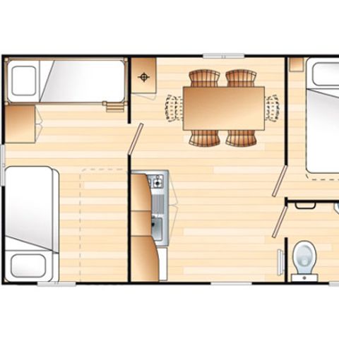 MOBILHOME 5 personnes - DOMINO