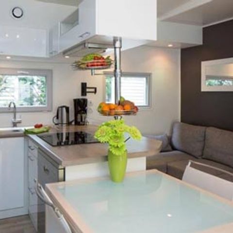MOBILHOME 4 personnes - Sunêlia Luxe Taos 2 chambres / 2 salles de bain 35m² - TV - LV - Terrasse couverte - Linge Fourni