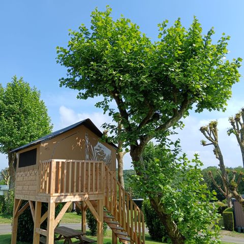 Hébergement 2 personnes - Tente Nature sur pilotis Standard 7.2 m² - sans sanitaire