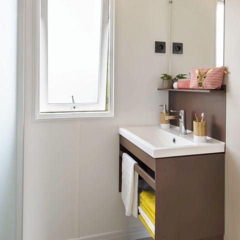 MOBILHOME 2 personnes - Confort 17.8m² - 1 chambre + terrasse