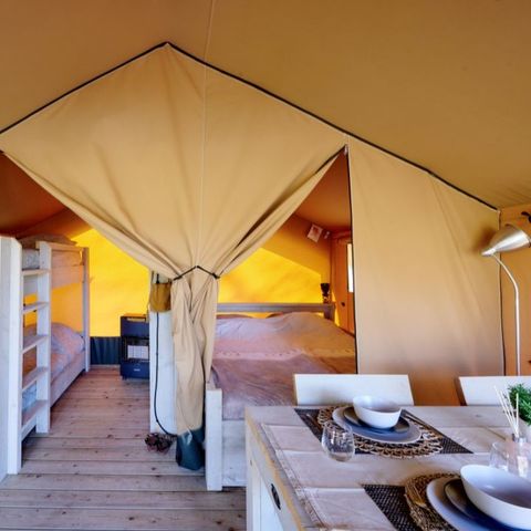 TENTE 4 personnes - Tente Nature Famille 20m² (2 chambres) - proche sanitaires