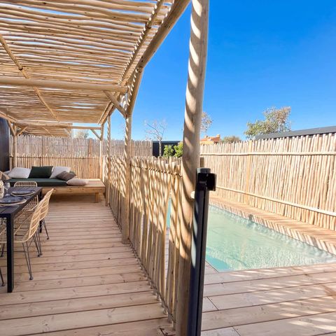 MOBILHOME 8 personnes - NEW// Villa de la Rance Prestige 60m² - 4 chambres - 3 SDB - Piscine - Terrasse couverte - SPA