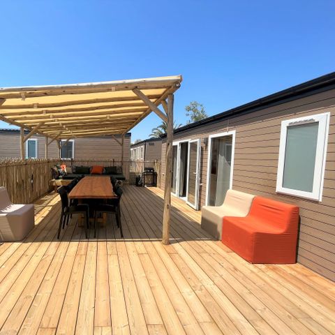 MOBILHOME 8 personnes - NEW// Villa de la Rance Prestige 60m² - 4 chambres - 3 SDB - Piscine - Terrasse couverte - SPA
