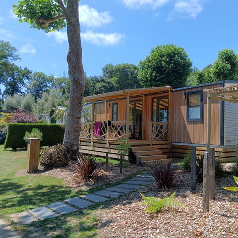 MOBILHOME 6 personnes - NEW// Villa de la Rance Prestige 40m² - 3 chambres - 2 salles de bain - SPA - Terrasse couverte