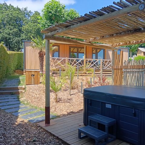 MOBILHOME 6 personnes - NEW// Villa de la Rance Prestige 40m² - 3 chambres - 2 salles de bain - SPA - Terrasse couverte