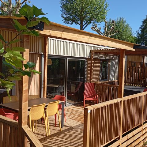 Mobilhome 4 personnes - NEW// Villa de la Rance Prestige 36m² - 2 chambres - 2 salles de bain - SPA - Terrasse couverte