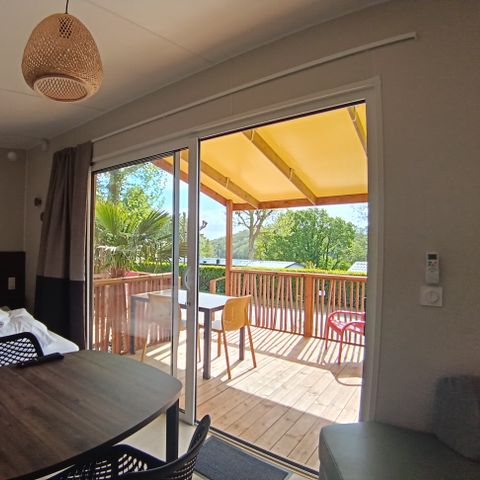 MOBILHOME 2 personnes - NEW //Premium 20m² (1ch-2pers) + terrasse couverte