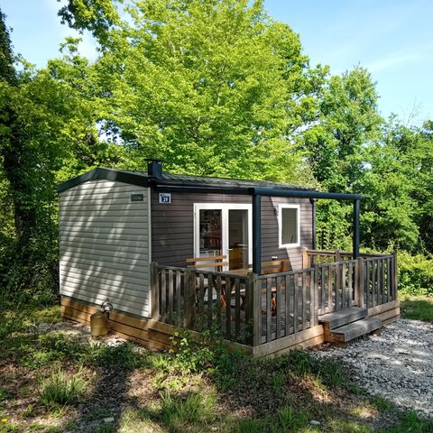 MOBILHOME 2 personnes - Mobil-Home Standard 22m² - 1 chambre + terrasse semi-couverte 12m² -
