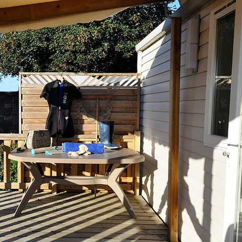 MOBILHOME 4 personnes - ALOHA 25m² - 2 chambres + terrasse couverte