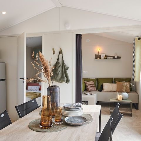 MOBILHOME 6 personnes - "BAHIA MODULO Confort +" - 27m² - 4/6 personnes - 2 chambres - Terrasse couverte
