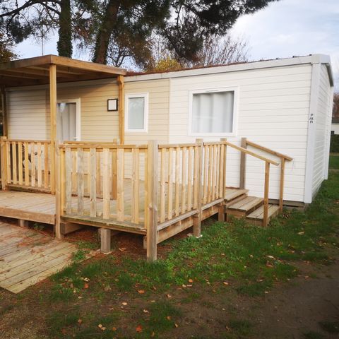 MOBILHOME 4 personnes - Mobilhome PMR - 2 chambres + terrasse couverte