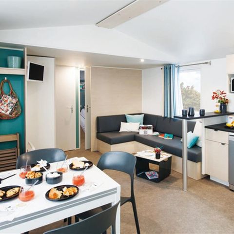 MOBILHOME 8 personnes - SMALA 38m² - 4 chambres + terrasse couverte