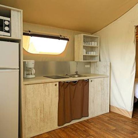 Tente en toile et en bois 4 personnes - Lodge Maassai - 2 chambres 4