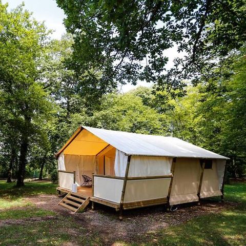 Tente en toile et en bois 4 personnes - Lodge Maassai - 2 chambres 4