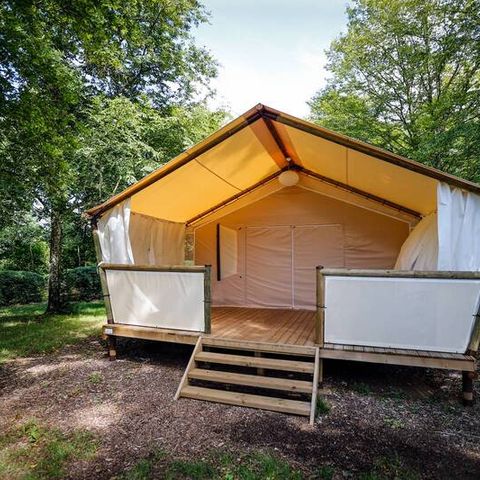 Tente en toile et en bois 4 personnes - Lodge Maassai - 2 chambres 4