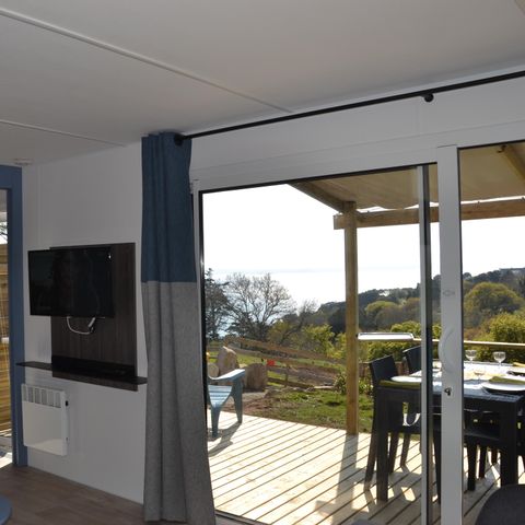 MOBILHOME 4 personnes - PRESTIGE VUE MER exceptionnelle !