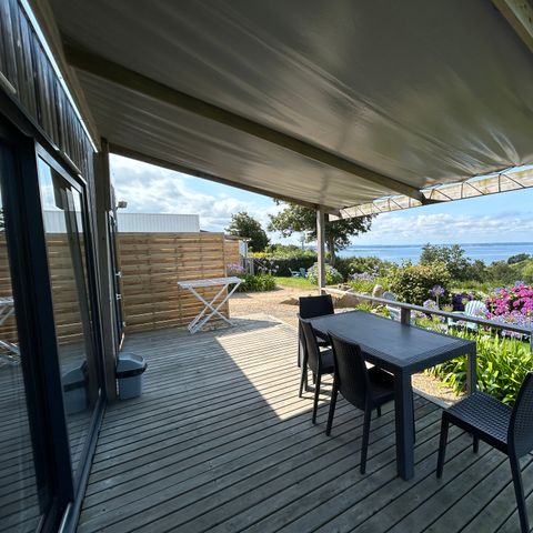 MOBILHOME 4 personnes - PRESTIGE VUE MER exceptionnelle !