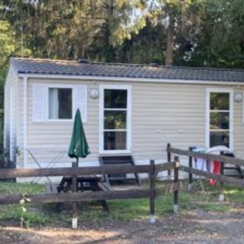 MOBILHOME 1 personne - 02-Mobil-Home Mitoyen Standard 17m2 (1ch - 1 pers.) + TV + Clim - prix pour 2 personnes
