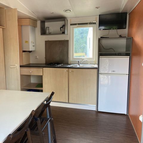 MOBILHOME 2 personnes - 05-Mobil-Home Standard 26m2 (2ch - 1/5 pers.) + TV + Clim - prix pour 2 personnes