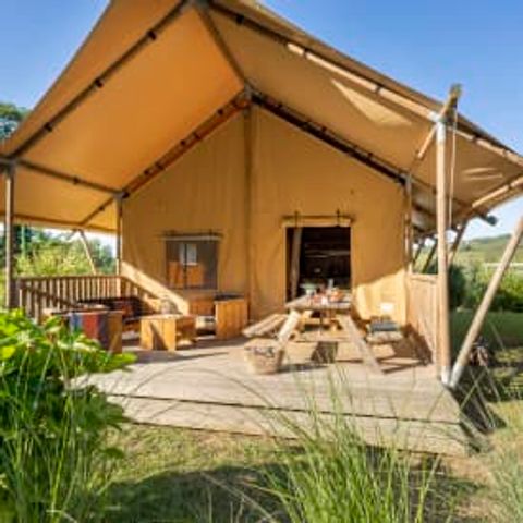 TENTE TOILE ET BOIS 6 personnes - Lodge 6p 2ch ****