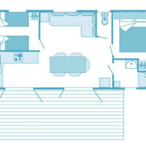 MOBILHOME 5 personnes - Cottage 4/5p 2ch ***