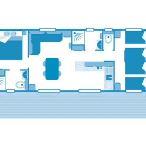 MOBILHOME 6 personnes - Cottage Otello 6p 3ch Premium