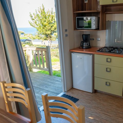 MOBILHOME 2 personnes - Mobil Home confort - 16 m² - 1 chambre vue mer