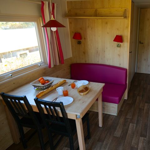 HÉBERGEMENT INSOLITE 4 personnes - Roulotte - 20 m² - 2 chambres vue mer