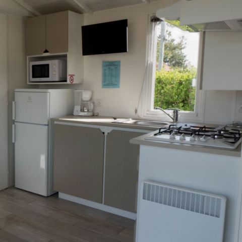 MOBILHOME 4 personnes - MOBIL HOME CONFORT DIM  plaque gaz refrigérateur  vaisselle télévision