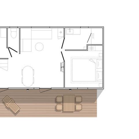 MOBILHOME 4 personnes - Confort Plus 2 Chambres