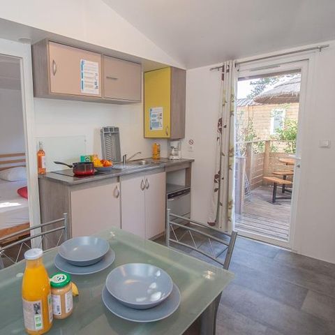 MOBILHOME 4 personnes - Mobil-home Provence Sérénité 25 m² - Jacuzzi privatif - 3 pièces - 2 chambres - Climatisation