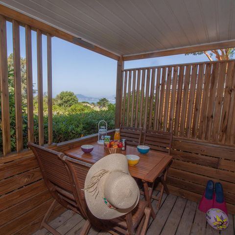 MOBILHOME 4 personnes - Mobil-home Marina Sérénité 22 m² - 3 pièces - 2 chambres - Climatisation