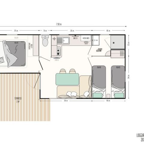 MOBILHOME 4 personnes - Créole 32m²