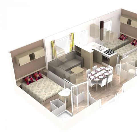 MOBILHOME 6 personnes - 33 m²
