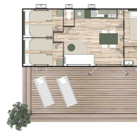 MOBILHOME 6 personnes - Luxe