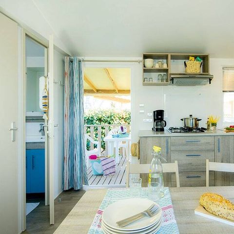 MOBILHOME 6 personnes - Mobil-home | Classic | 2 Ch. | 4/6 Pers. | Terrasse surélevée | Clim.