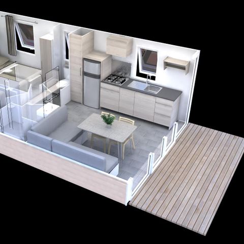 MOBILHOME 6 personnes - CASITA LIMON - 26m²- 2 chambres